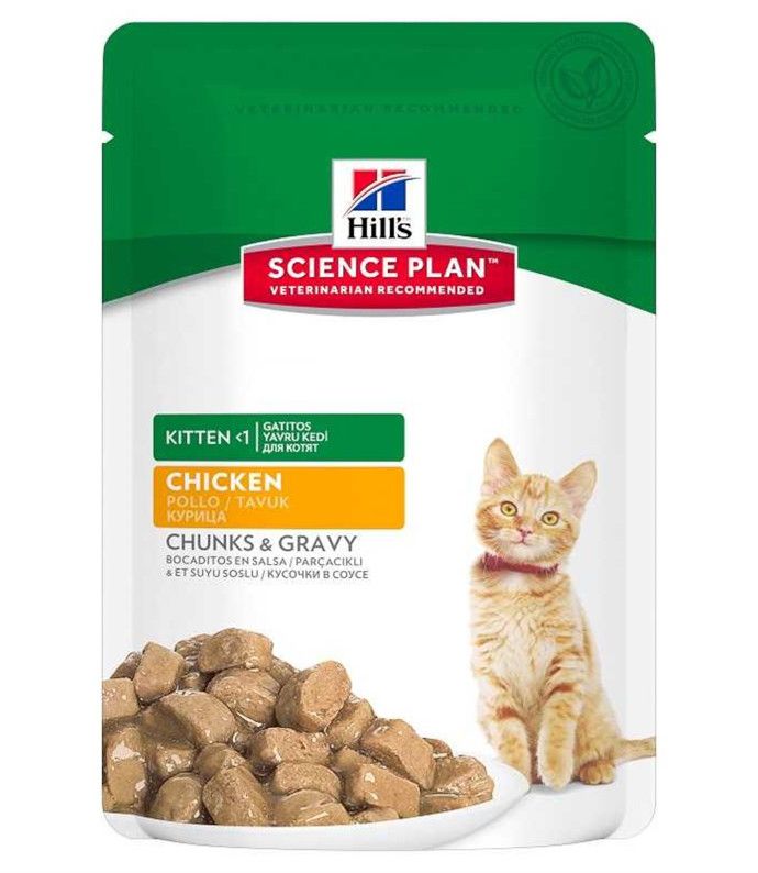 Hills Chunks & Gravy Kitten Tavuklu Yavru Kedi Konservesi 85 Gr