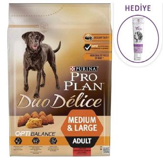 Proplan Duo Delice Taze Parça Etli Yetişkin Köpek Maması 2,5 Kg