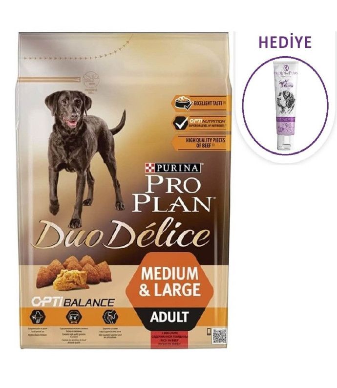 Proplan Duo Delice Taze Parça Etli Yetişkin Köpek Maması 2,5 Kg