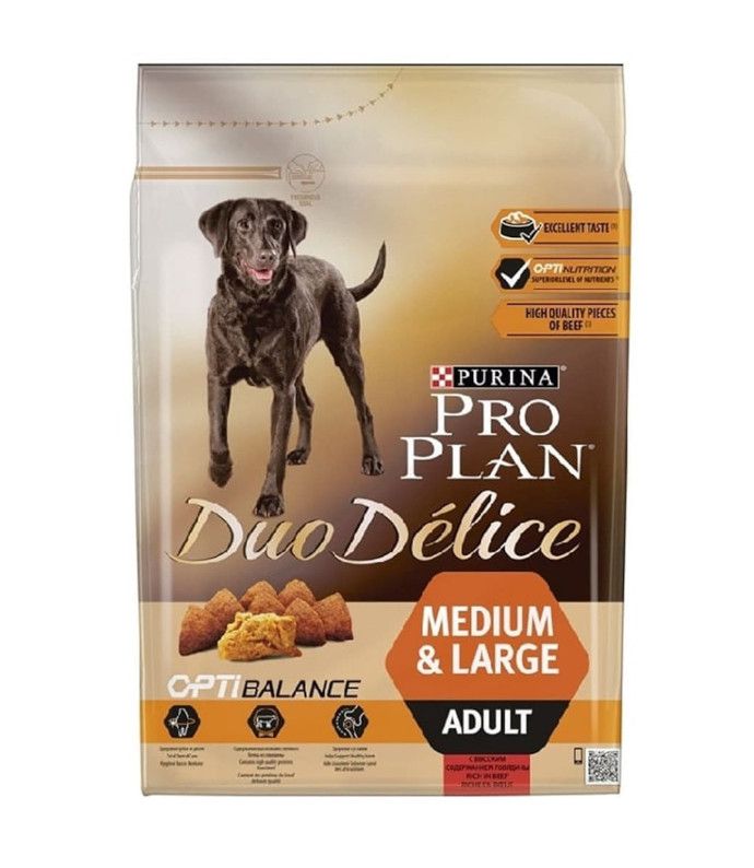 Proplan Duo Delice Taze Parça Etli Yetişkin Köpek Maması 2,5 Kg